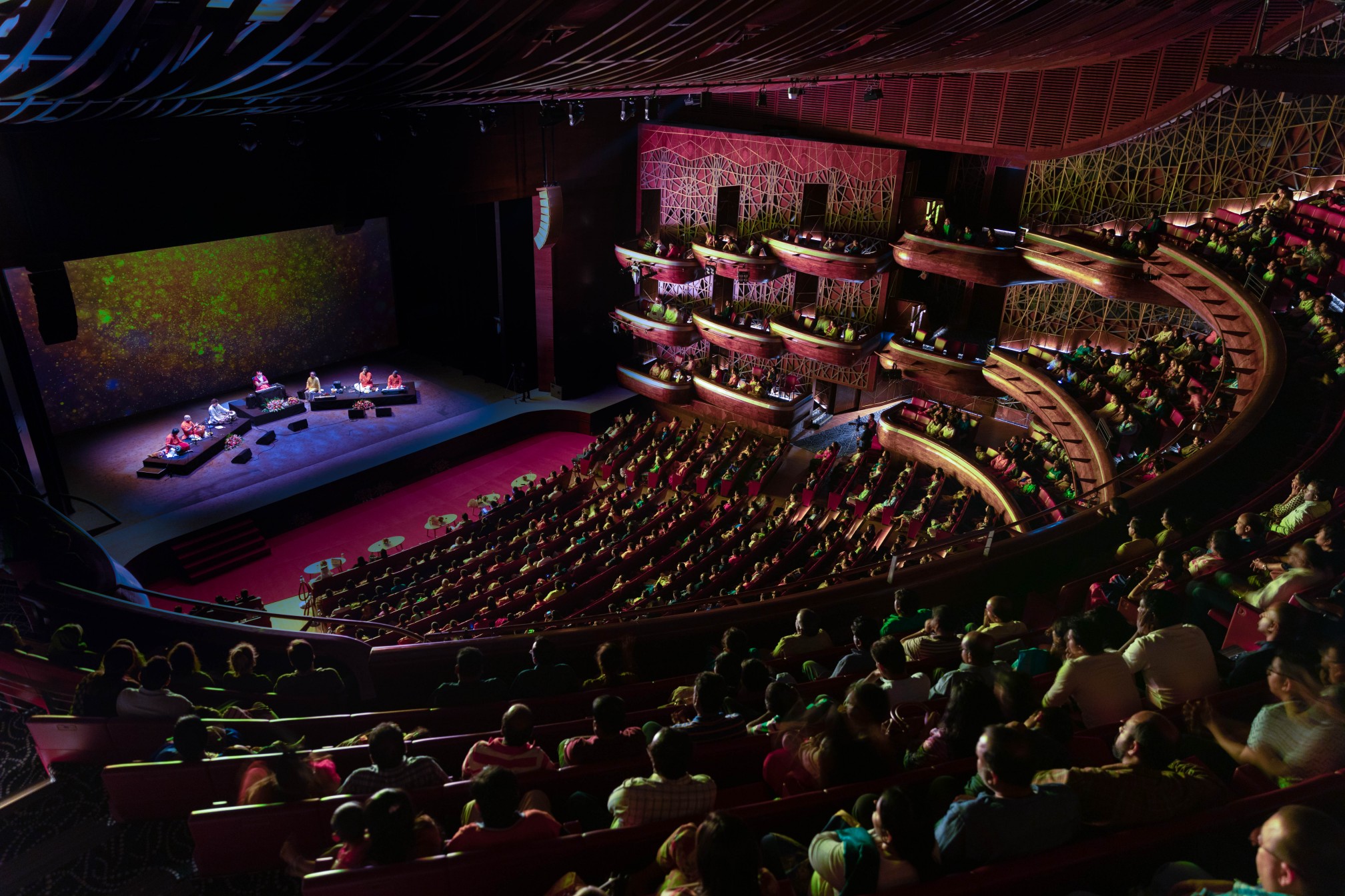 Healing Music Experience — Dubai Opera, aerial audience view