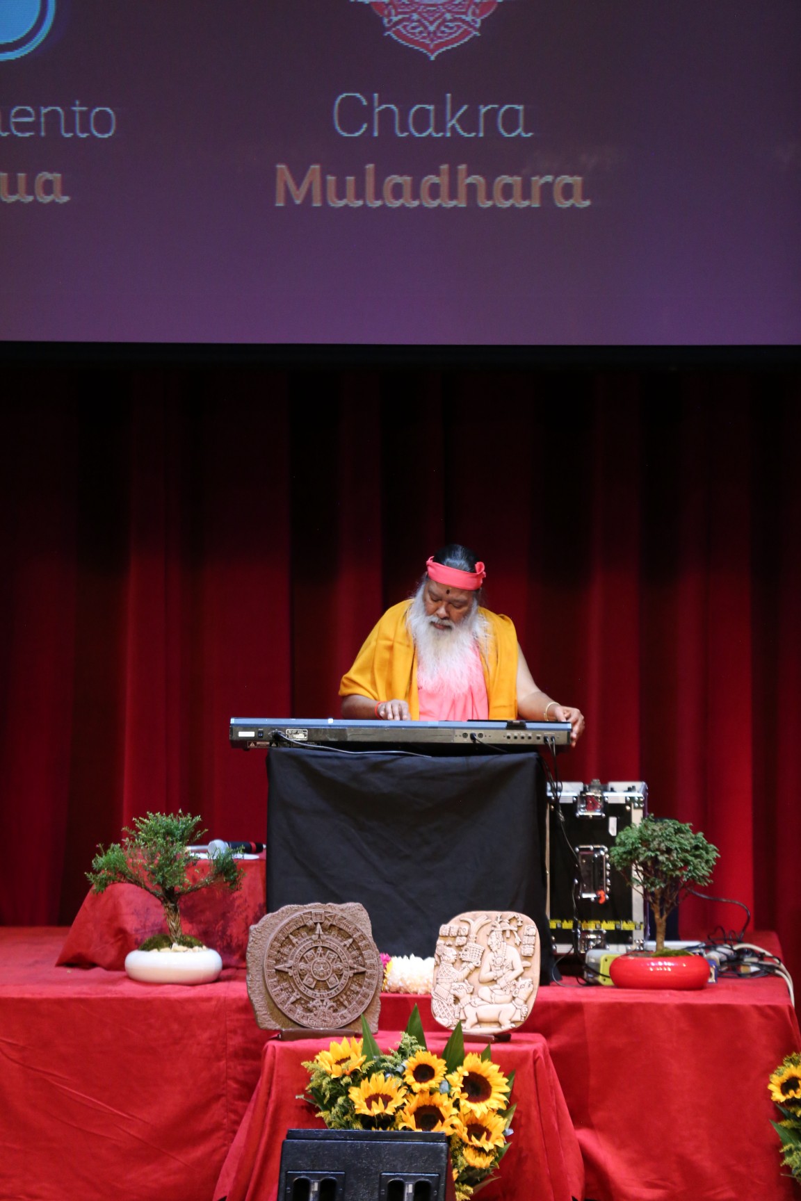 Sri Swamiji performing — Chakra Muladhara Healing Music Experience
