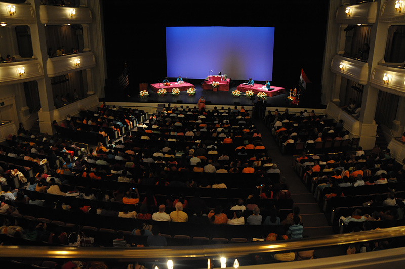 Healing Music Experience hall — grand stage setup